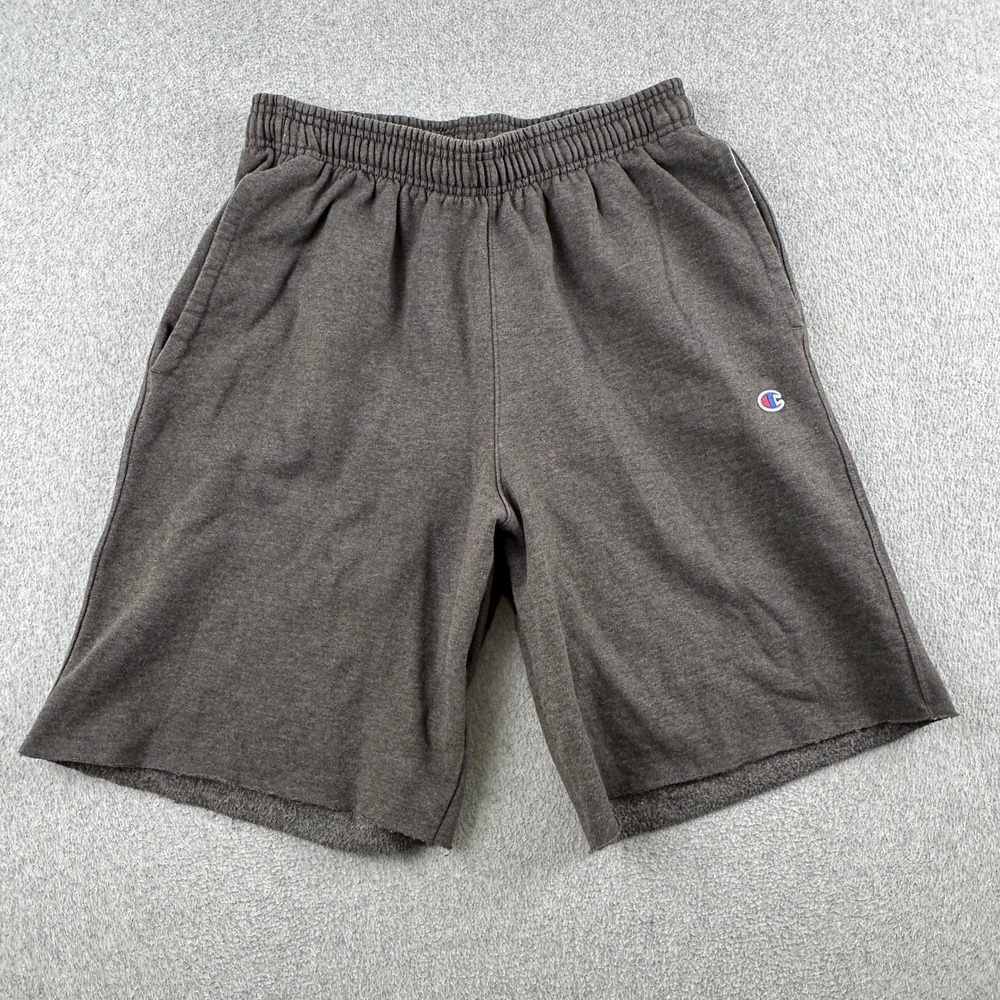 Champion Shorts Mens L Authentic Athleticwear Gray Fleece Lined